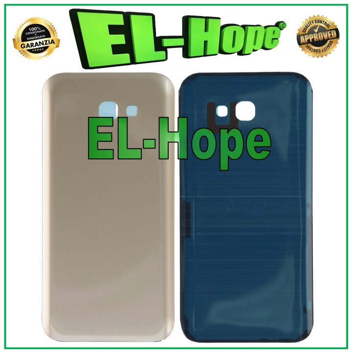 Cache batterie pour Samsung Galaxy A7 2017 SM-A720, coque arrie're dore'e