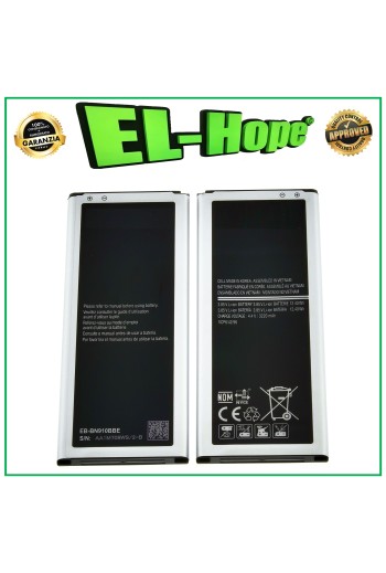Batterie EB-BN910BBE pour Samsung Galaxy Note 4 SM-N910F 3220 mAh, équivalente à l originale