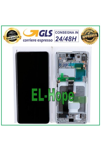 Écran LCD d origine Samsung Galaxy S21 Ultra SM-G998, écran tactile argenté
