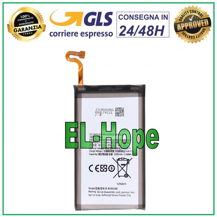 Batterie EB-BG965ABE pour Samsung Galaxy S9+ Plus SM-G965 G965F 3500 mAh