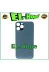 Coque arrie're en verre avec cache batterie pour iPhone 12 Pro, grand trou, bleu Pacifique