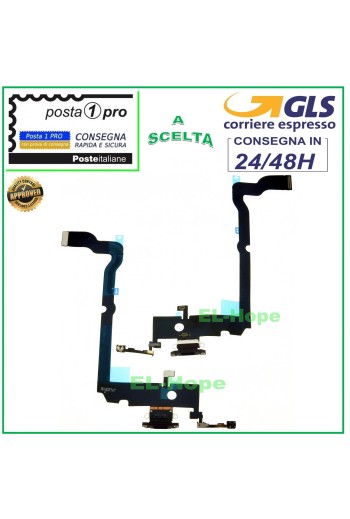CONNECTEUR DE CHARGE APPLE IPHONE XS MAX A1921 A2101 MICROPHONE STATION DE CHARGE NOIR