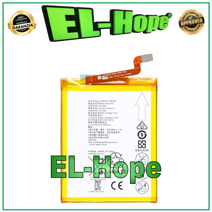 Batterie HB436178EBW pour Huawei Mate S CRR-L09-AL20-UL00 3000 mAh