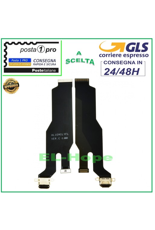 Connecteur de charge flexible pour Huawei P20 EML L09 L09C L29 AL00, station d accueil de type C