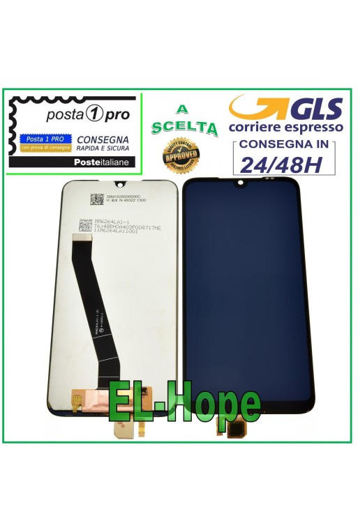 Écran LCD tactile en verre noir pour Xiaomi Redmi 7 (M1810F6LE/M1810F6LG)
