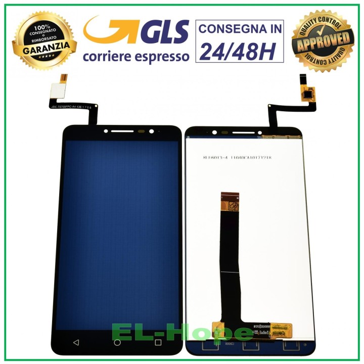 Écran LCD pour Alcatel One Touch A3 XL 6,0  OT 9008D 9008X Noir