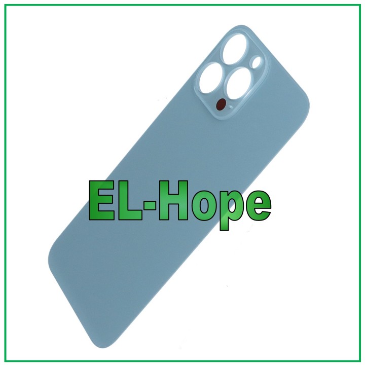 Coque arrie're en verre avec cache batterie pour iPhone 13 Pro Max Bleu Sierra