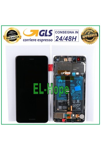 Écran LCD tactile avec châssis et batterie d origine pour Huawei Nova CAN-L11 Noir