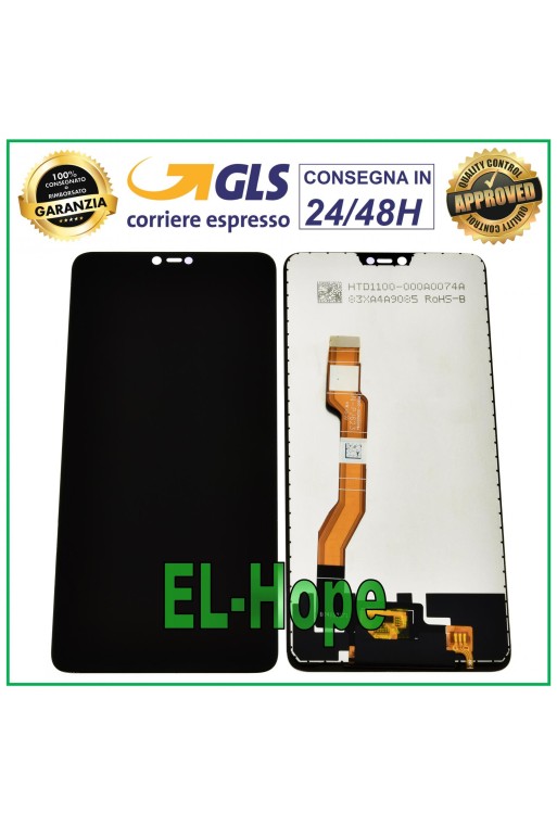 Écran LCD tactile noir pour Oppo F7 A3 CPH1819 CPH1821 CPH1837
