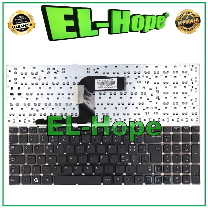 Clavier italien pour ordinateur portable Samsung RC508 RC720 RV511 RV520 RC530 RC520 Noir