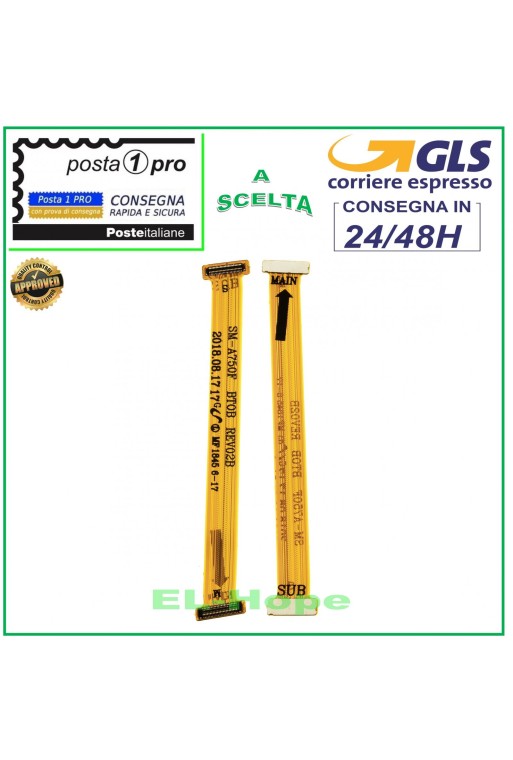 Carte mère PCB de connexion flexible et plate pour Samsung Galaxy A7 2018 SM A750FN
