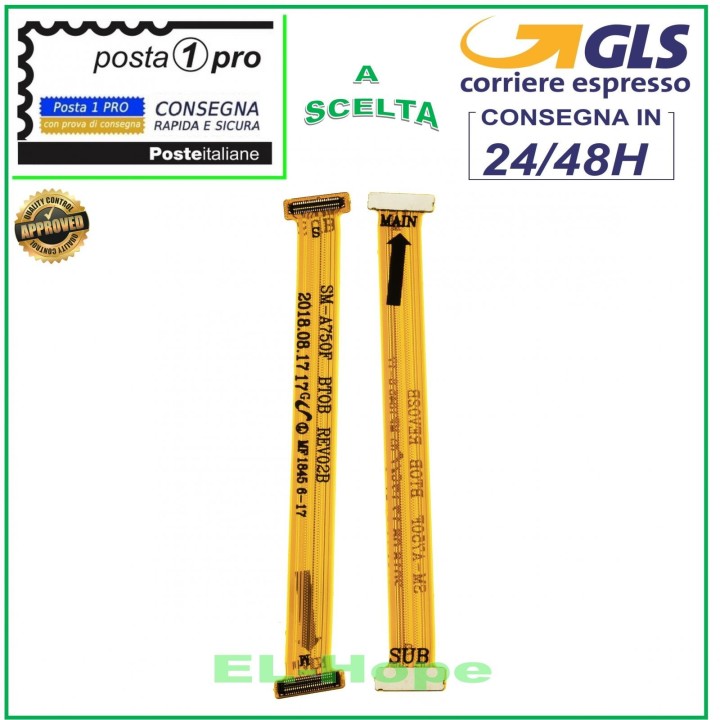 Carte me're PCB de connexion flexible et plate pour Samsung Galaxy A7 2018 SM A750FN