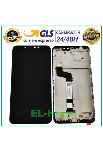 Écran LCD + châssis pour Xiaomi Redmi Note 6 Pro, écran tactile noir