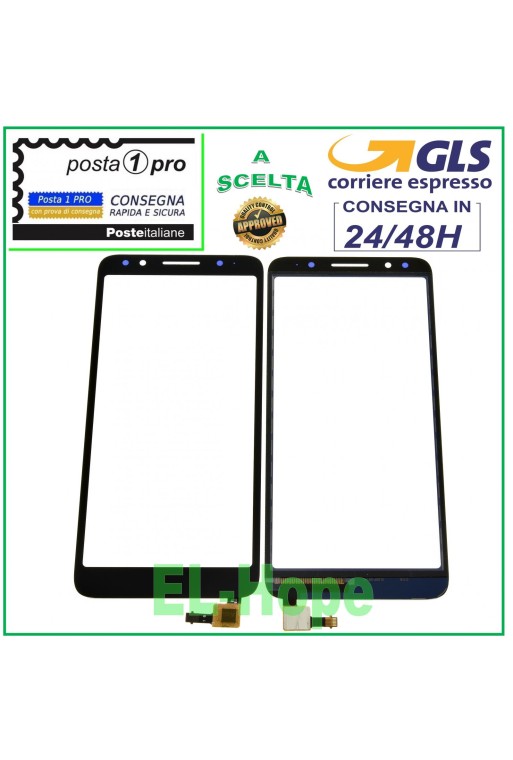 Vitre tactile Alcatel 1X OT-5059 OT5059D OT5059X One Digitizer Noir