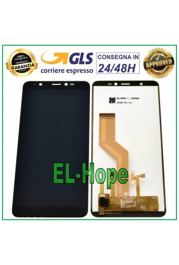 Écran LCD tactile assemblé noir pour Wiko Y60 4G W-K510