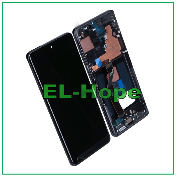 ÉCRAN TACTILE OLED + CADRE POUR SAMSUNG GALAXY S20 ULTRA SM-G988 NOIR