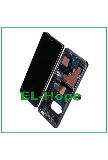 ÉCRAN TACTILE OLED + CADRE POUR SAMSUNG GALAXY S20 ULTRA SM-G988 NOIR