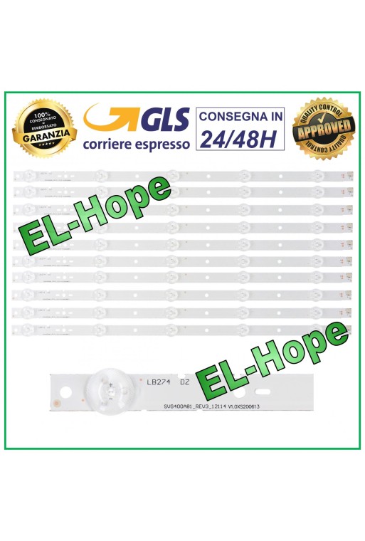 KIT 10 RUBAN TV LED 40 SONY SVG400A81-REV3-121114 KDL40R450A KDL40R473A