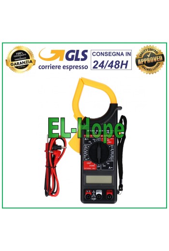 PINCE AMPÈRE MULTIMÈTRE NUMÉRIQUE LCD PROFESSIONNEL DT266 PAIRE DE SONDES