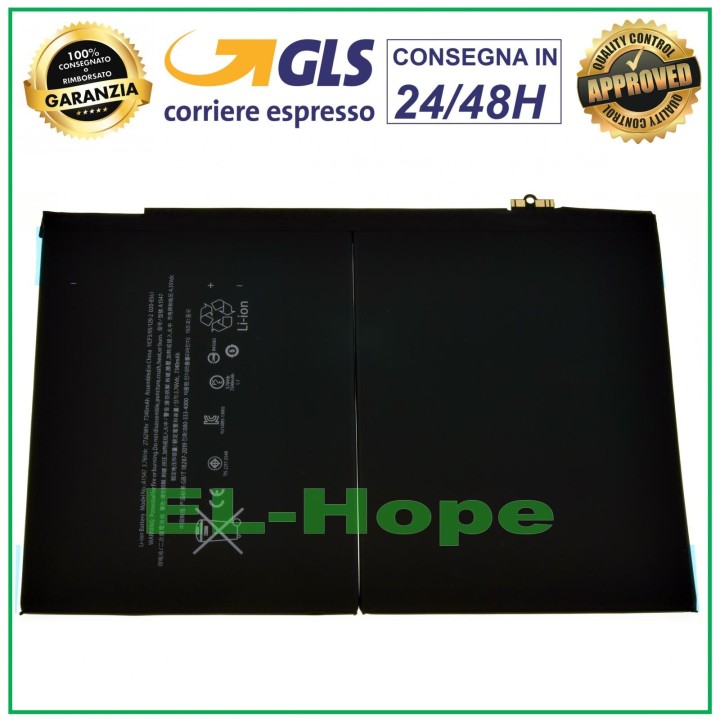 Batterie Li-ion de remplacement pour Apple iPad 6 Air 2 A1547 A1566 A1567 7 340 mAh