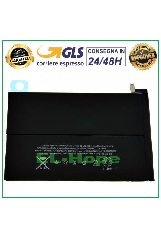 Batterie pour Apple iPad Mini 2/3 A1489, A1490, A1491, A1599, A1600, A1512, 6 471 mAh