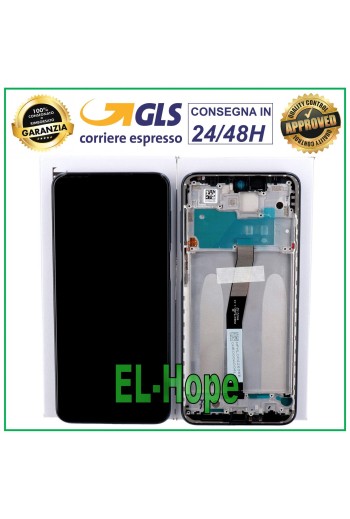 Écran tactile d origine + châssis pour Xiaomi Redmi Note 9 Pro M2003J6 M2003J6B2G Noir