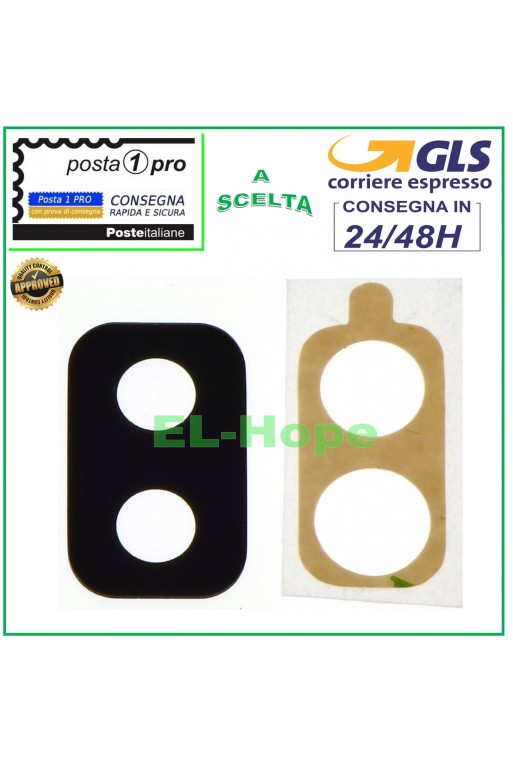 Verre de lentille de caméra arrière Samsung A6 Plus SM-A605 A6+, adhésif double face