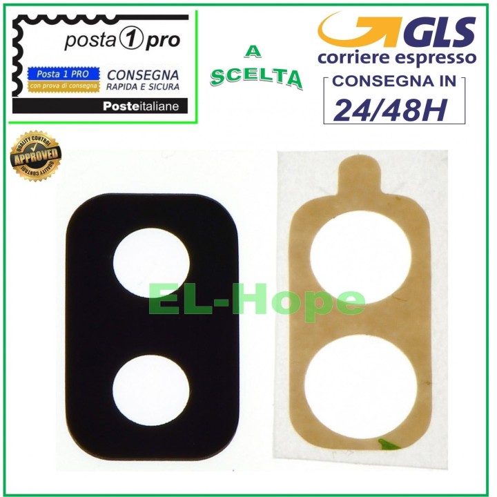 Verre de lentille de came'ra arrie're Samsung A6 Plus SM-A605 A6+, adhe'sif double face