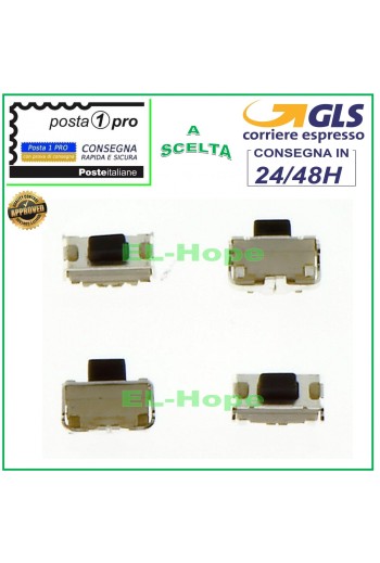 MICRO-INTERRUPTEUR BOUTON MARCHE/ARRÊT VOLUME MEDIACOM M-MP7S2B3G 7S2B3G 2X4X3,5mm