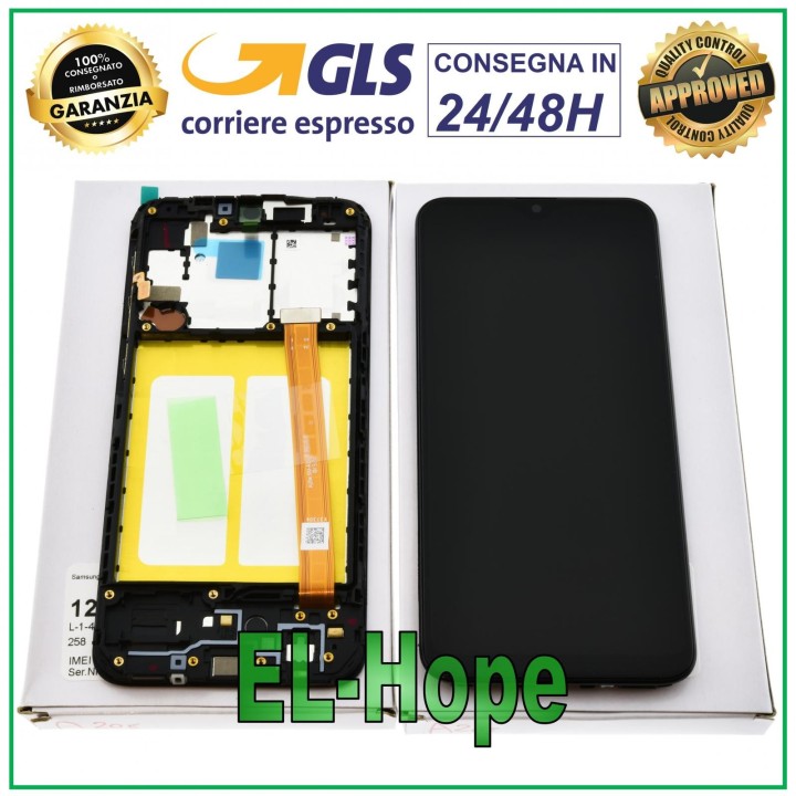 Écran tactile d origine Samsung A20E SM A202F en verre GH82-20186A