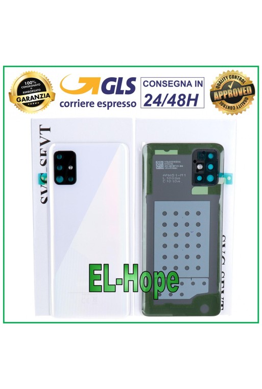 Cache batterie d origine Samsung Galaxy A51 SM-A515, coque arrière blanche