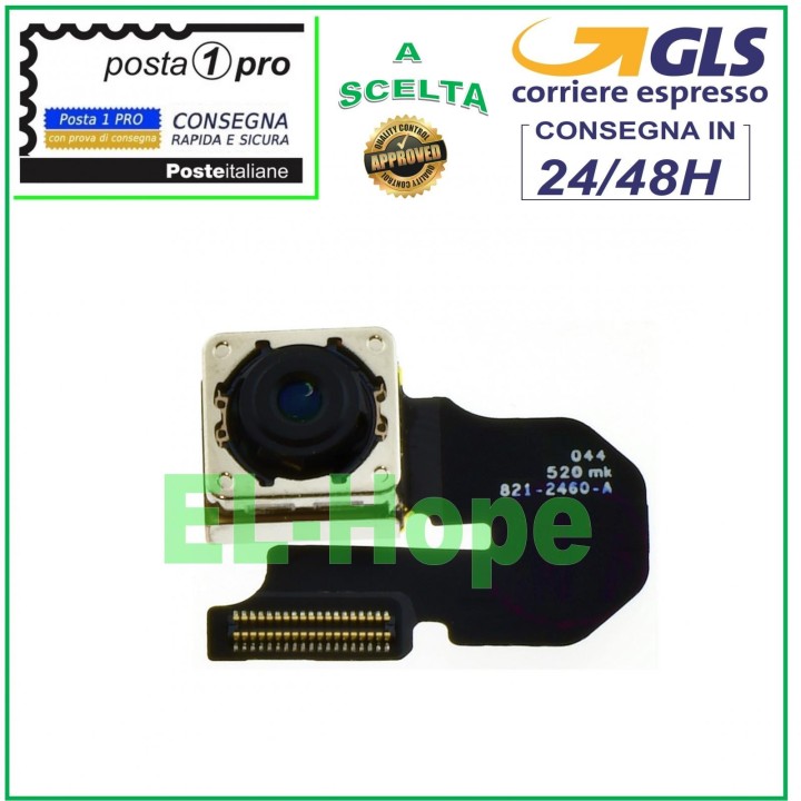 CAMÉRA ARRIÈRE CAMÉRA ARRIÈRE POUR APPLE IPHONE 6G FLEX CAMÉRA ARRIÈRE 8 MPX