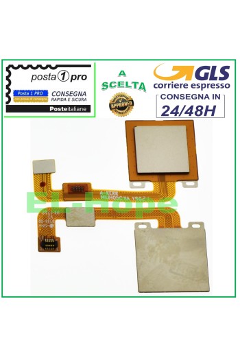 Bouton d'accueil plat et flexible, capteur d'empreintes digitales pour Xiaomi Redmi Note 4X, or