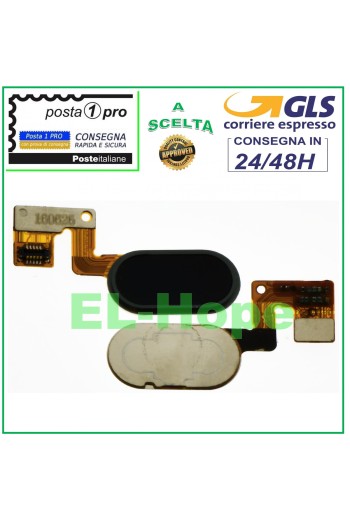 Bouton d'accueil plat pour Meizu MEILAN M3 Note M681Q, noir