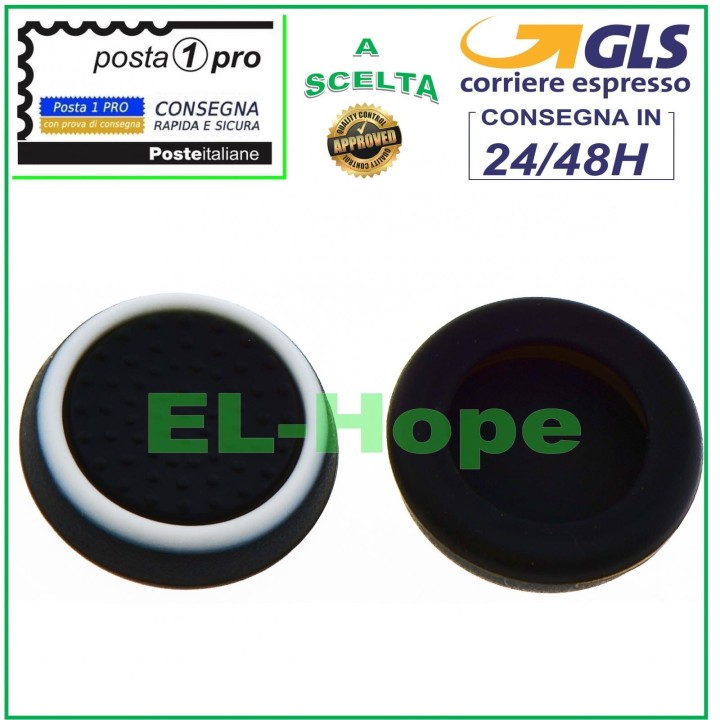 Lot de 2 poigne'es de joystick analogiques pour manettes PS3, PS4, PS5 et Xbox One 360, blanches