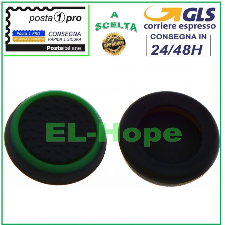 Lot de 2 poigne'es de joystick analogiques pour manettes PS3, PS4, PS5 et Xbox One 360, vertes