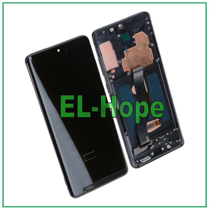 Écran LCD OLED tactile en verre noir pour Samsung Galaxy S20 Plus SM-G985/G986
