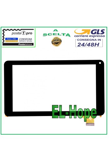 ÉCRAN TACTILE EN VERRE MEDIACOM 720GO SMARTPAD M-MP720GO NUMÉRISEUR ORIGINAL NOIR