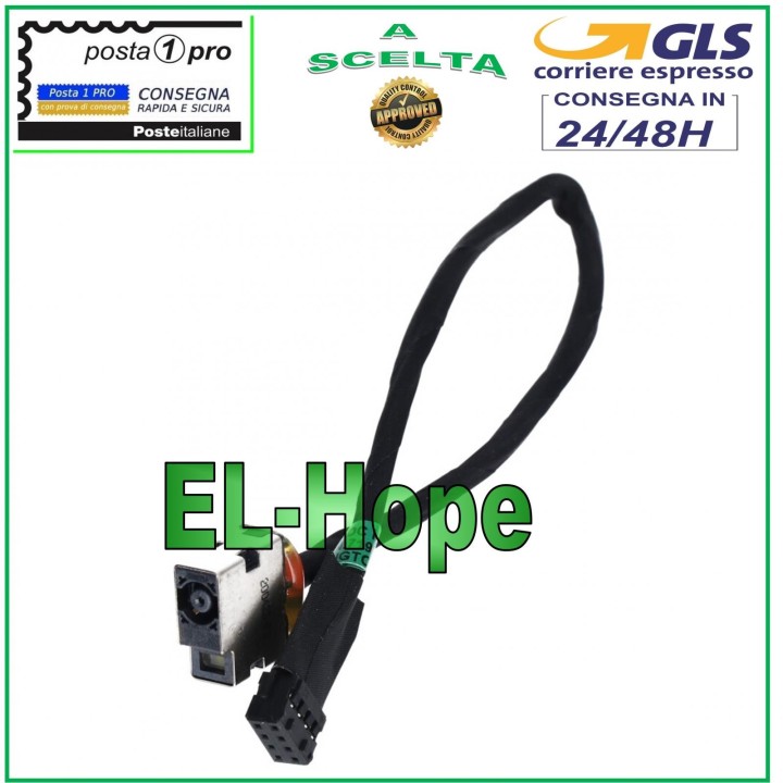 PRISE D ALIMENTATION CC PJ584 CONNECTEUR D ALIMENTATION DE CHARGE FLEXIBLE POUR ORDINATEUR PORTABLE HP 717371-TD6