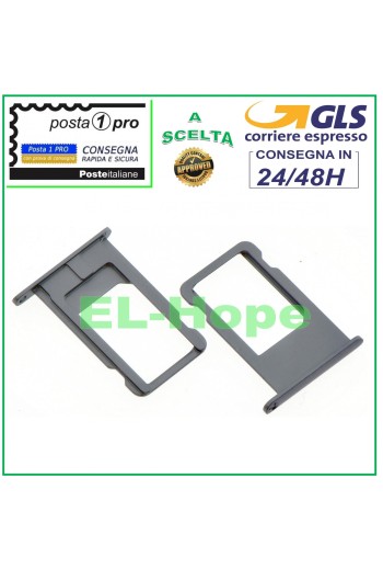 Compartiment pour chariot à fentes, support pour carte nano SIM, boîtier pour iPhone 6 Plus, gris
