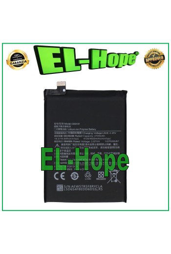 Batterie BM4W pour Xiaomi Mi 10T Lite 5G M2007J17G 4820 mAh, équivalente à l originale