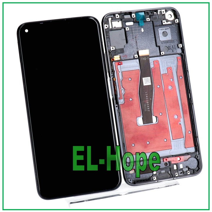 Écran tactile pour Huawei Nova 5T YAL-L21 L61 L71 / Honor 20 YAL-AL00, cadre noir