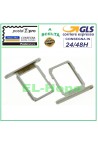 Compartiment pour chariot a' fentes, support pour carte nano SIM pour Samsung Galaxy S6 G920F, argent