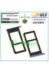 Compartiment pour carte micro SIM et carte SD pour Samsung Galaxy S8 SM G950 F Bleu