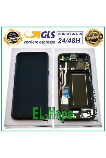 Écran LCD + cadre d origine Samsung Galaxy S8 SM-G950 G950 F Écran tactile noir