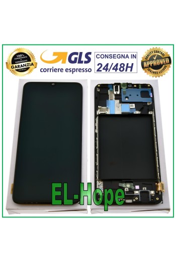 Écran tactile LCD d origine Samsung Galaxy A70 SM-A705 A705F, cadre noir