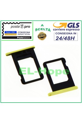 Emplacement pour carte SIM pour support de carte nano SIM pour Apple iPhone 5C Jaune
