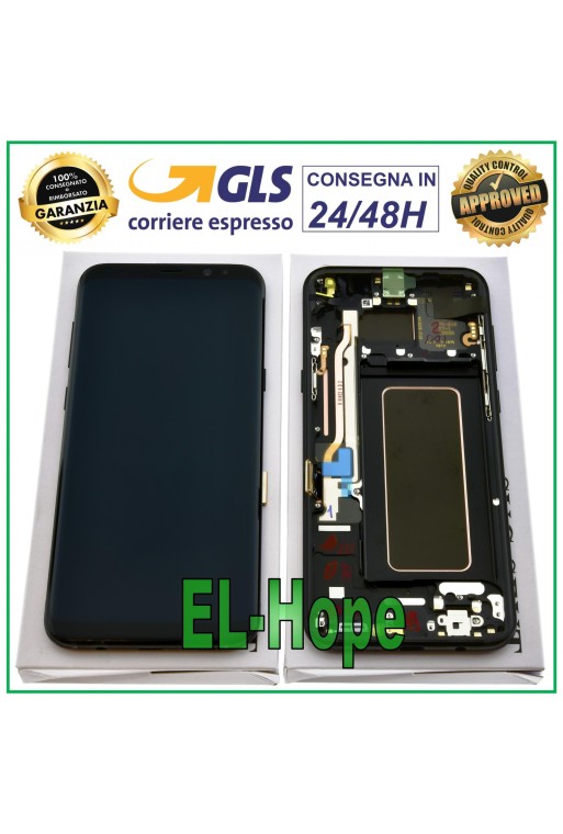 Écran LCD d origine Samsung Galaxy S8+ Plus SM-G955 F Écran tactile noir