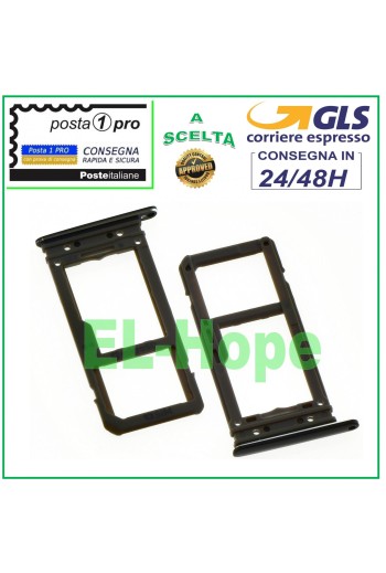 COMPARTIMENT POUR CARTE SLOT + CARTE MICRO SIM SD SAMSUNG GALAXY S8 SM G950 F NOIR