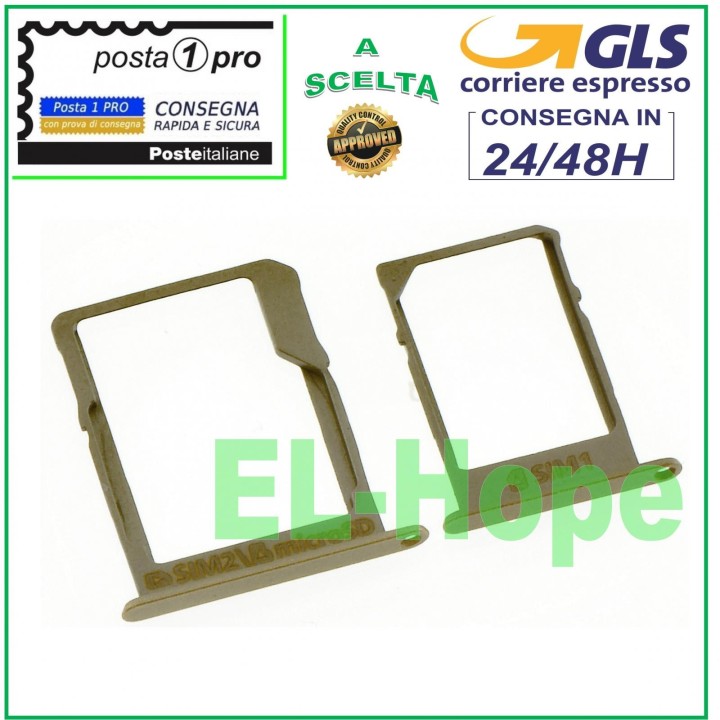 Emplacement pour carte SIM et carte micro SD pour Samsung Galaxy A5 SM A500 F Or